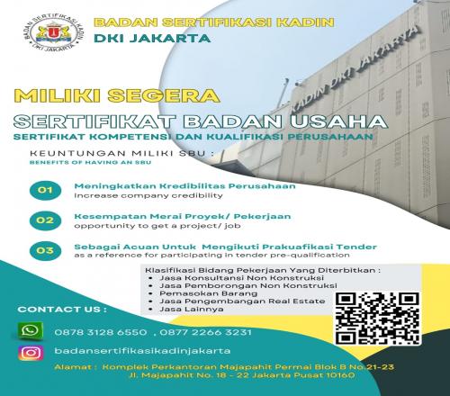 Dapat melalui Email daftar@badan sertifikasikadindkijakarta.or.id dan  Whats App 087831286550 